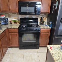 Ge Free Standing Gas Stove Oven & Microwave