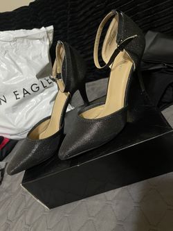 Women Black Heels Size 8
