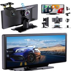 Car Tablet Pro Max 2024,Cartablet Pro Max 2024 Model,10.26" HD IPS for Carplay Car Tablet with Wireless 4k Dash Cam,for Android Auto,GPS Navigation/Vo