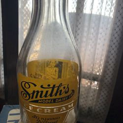 Vintage “Smith’s Model Dairy Inc” Cream Bottle