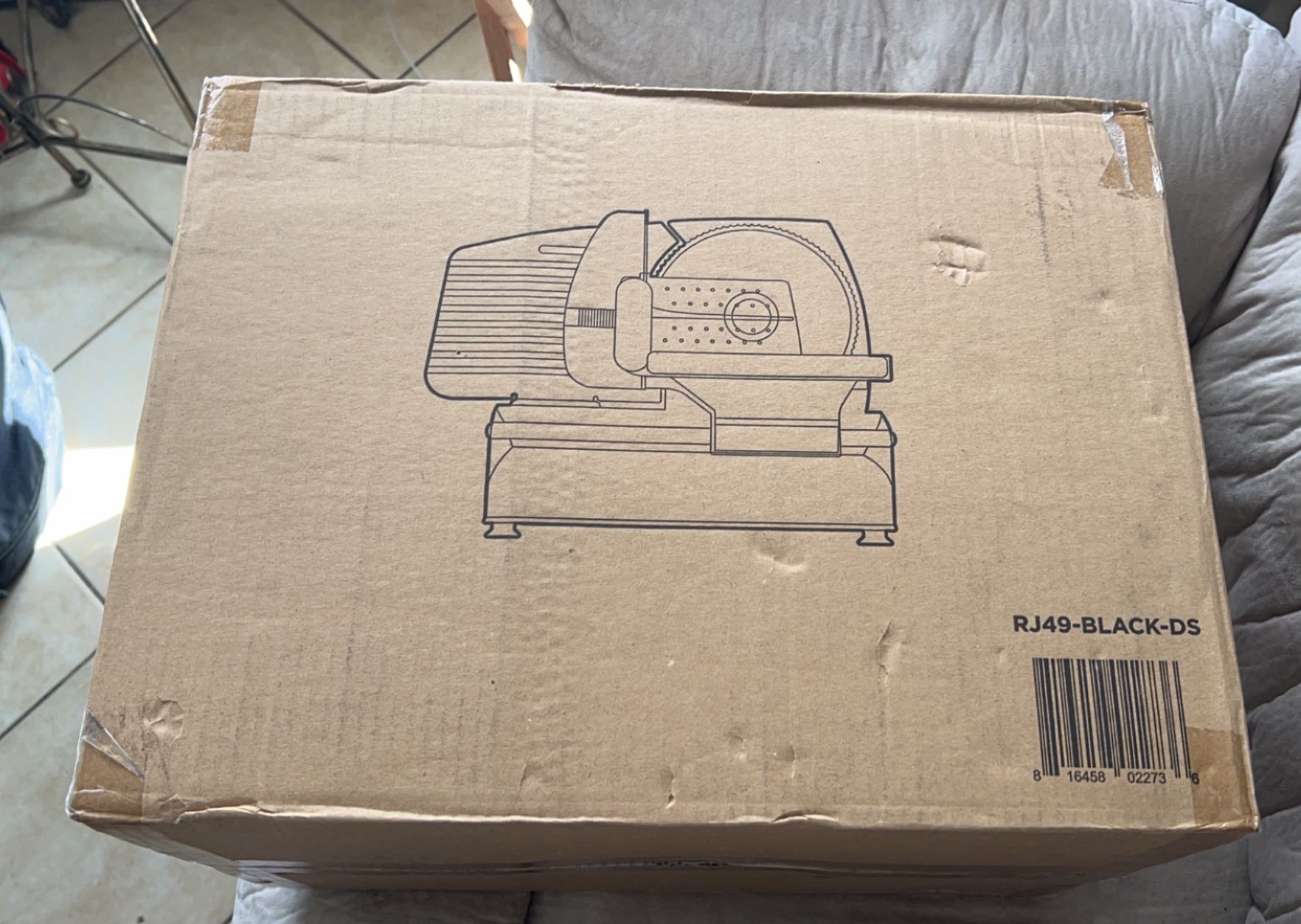 180-Watt Stainless Steel Electric Deli Slicer