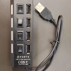 4 Port USB Hub New