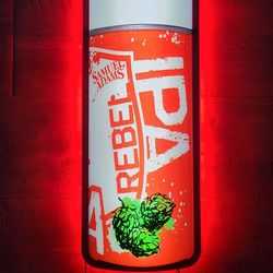 Samuel Adams Rebel IPA Light Up Beer Bar Sign
