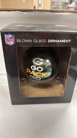 NFL Green Bay Packers Blown Glass Ornament