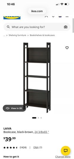 ikea brown bookshelf