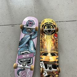 2 Skateboards Element And Primitive 
