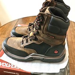 Wolverine Raider Durashocks Heavy Duty CarbonMax 8" Mens Leather Work Boots
