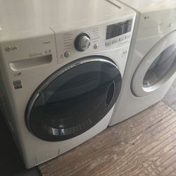 LG FRONT LOAD WASHER AND DRYER WORK PERFECT W WARRANTY ALL HOSES INC