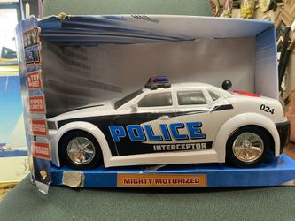 MIGHTY FLEET Motorized Police  Inspector car with lights and sounds 