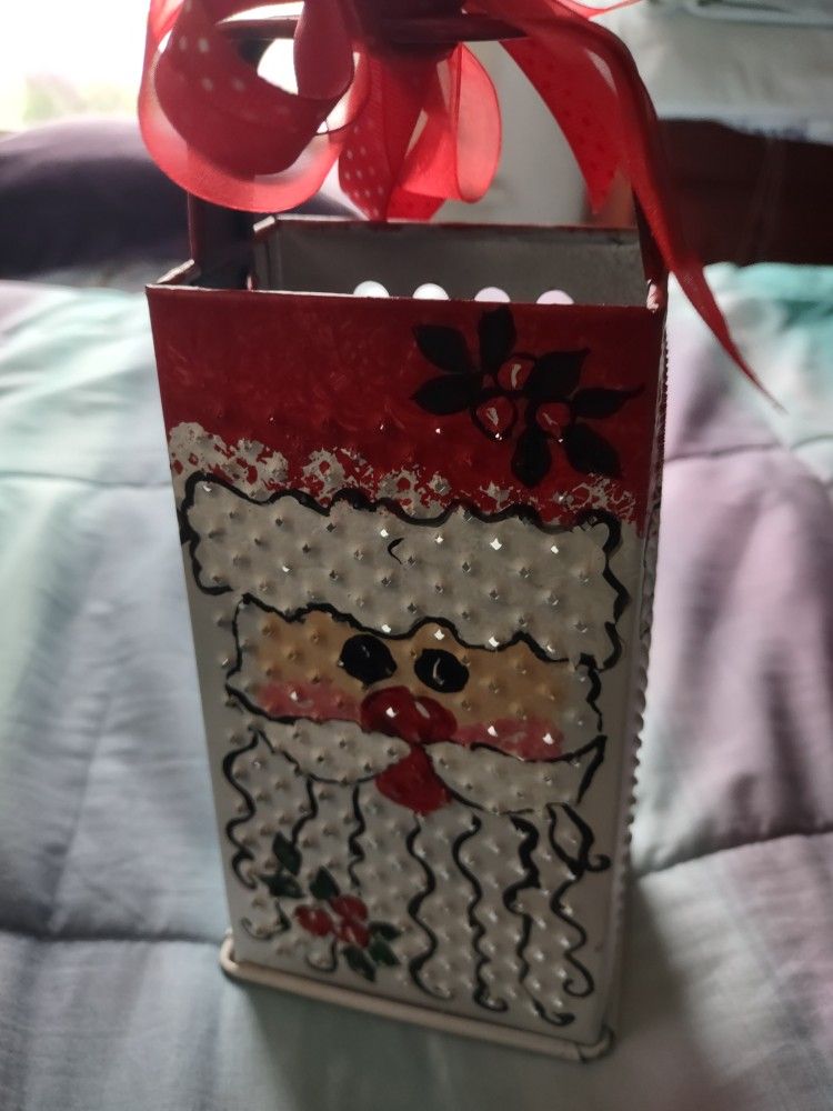 Grater For Cheese Or Slaw, New With Santa On