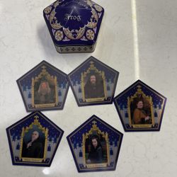Harry Potter Chocolate Frog Cards Set of 5 with Collector Tin – Dumbledore, Founders 