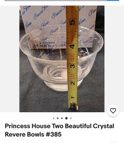 Crystal revere Bowls