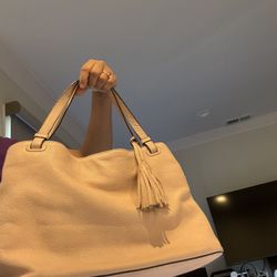 Preloved Authentic Tory Burch light pink Tote