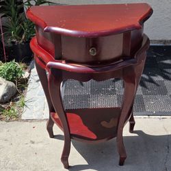 French Provincial Half-Moon Accent Table