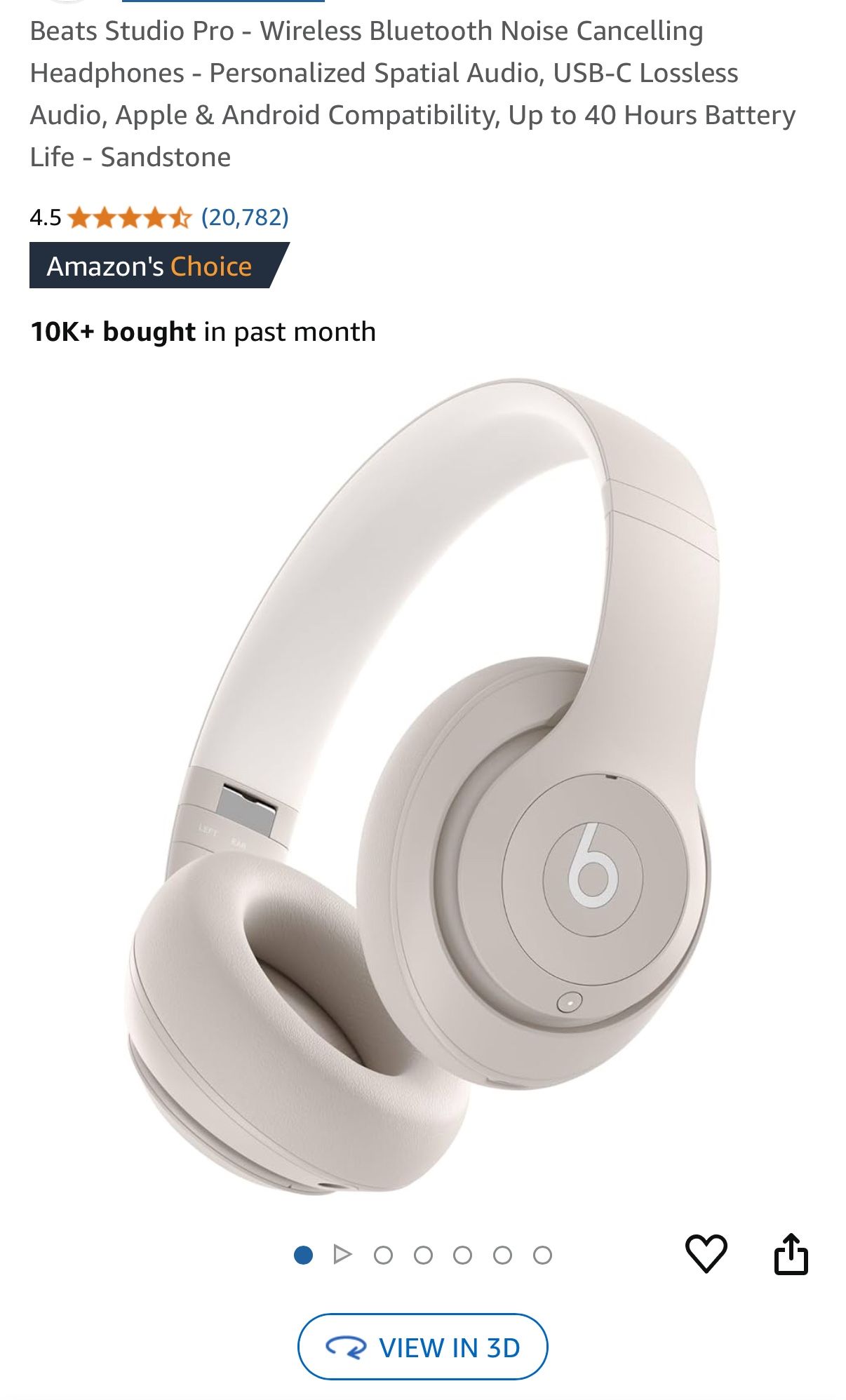 Beats Studio pro (Tan/Cream)