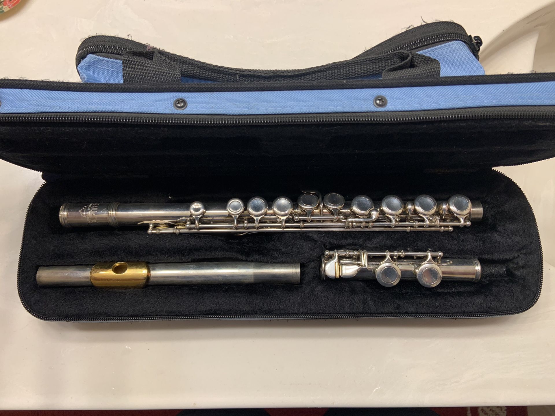 Flute and case
