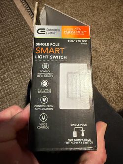 Commercial Electric Single Pole Smart Light Switch