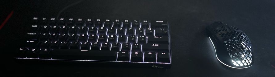 60% Keyboard and Wireless Mouse