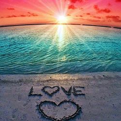 DIY 5D Diamond Painting Beach by Number Kits, Sunset Love Diamond Art Kit Paint for Adults Full Drill Crystal Rhinestone Picture Arts Craft for Home W