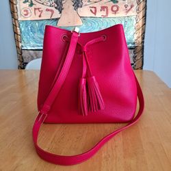 Tory burch Hot Pink Thea Satchel Double Zip