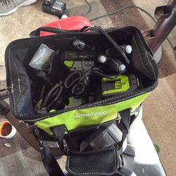 WorkPro Toolset w/ Cordless Power Drill & Charger 