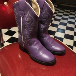 New Little Girls Purple Boots