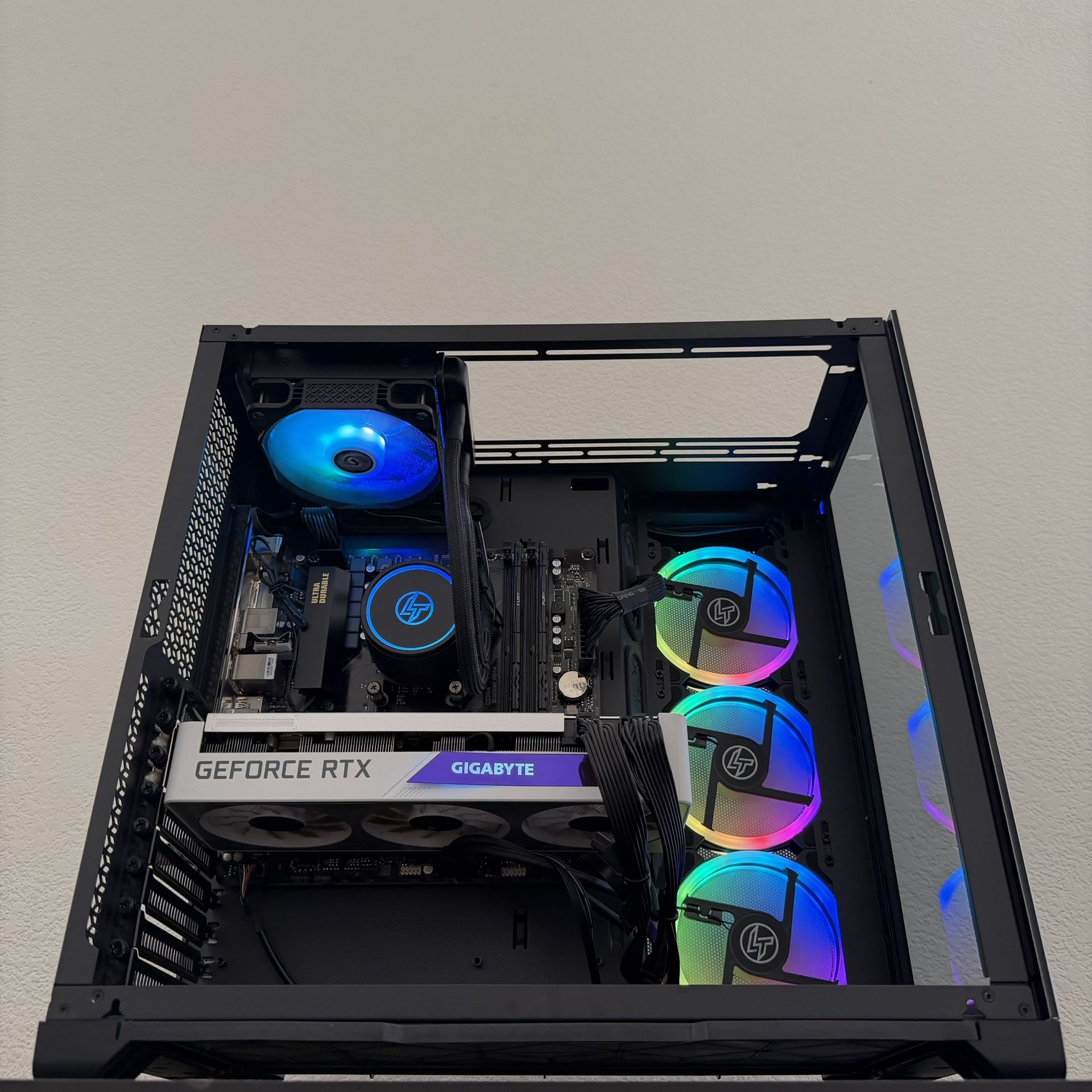 ULTRA FAST Liquid Cooled RTX Gaming PC Computer (Ryzen 5 5600, RTX 3070, 32GB RAM, 1TB NVMe + 1TB HDD, WiFi)