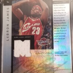 Extremely Rare Lebron James And Carmelo Anthony /100 Mirror Imake 2006 Jersey Graded NM To MT+ Like Kobe and Trout investment gold.