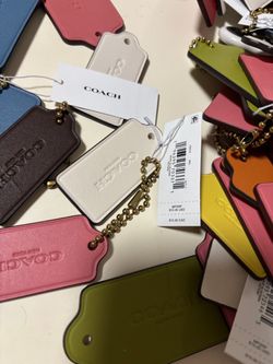 Coach Leather Bag Charm / Hangtag