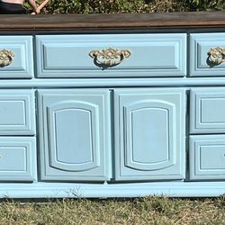 Vintage Blue Dresser 