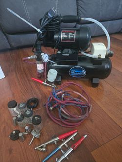 Paasche D3000 Airbrush Compressor Kit with Accessories