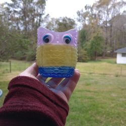 Hand Crafted Resin Owl Planter