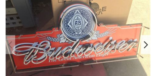 Budweiser The Great American Lager Neon