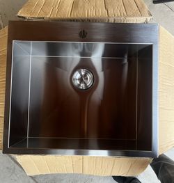 25x22x9. In.    Top Mount Kitchen Sink In Stainless Steel 