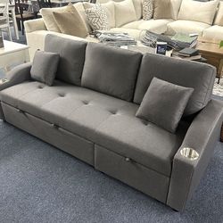 Gray Sectional Sleeper 
