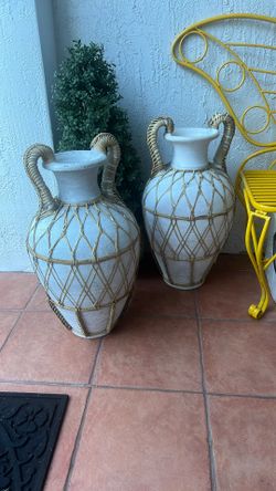 2 Large Vases 