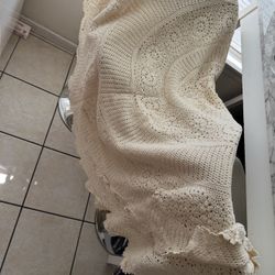 Handmade Crochet Blanket 80”