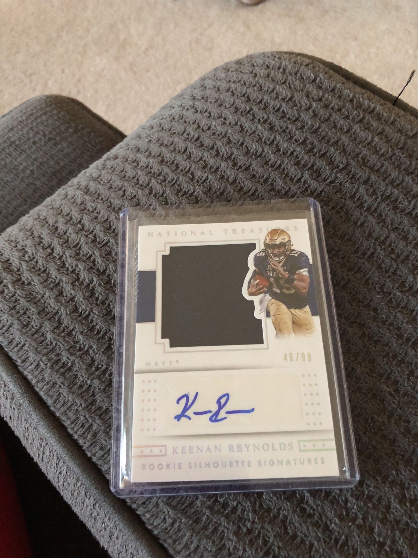 Keenan Reynolds patch auto number out of 99