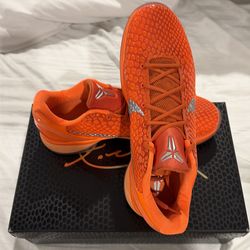 Kobe 6 VI Total Orange Size 13 DS
