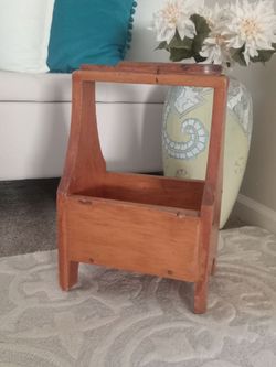 Vintage Wooden Shoe Shine Box