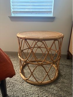 Rattan Side Table