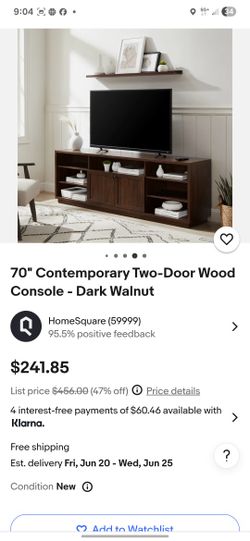 Tv Stand. Walker Edison 70 In Tv Console