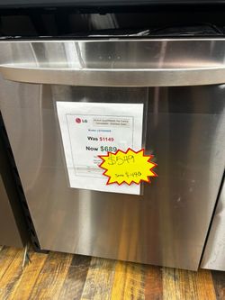 LG Dishwasher- One Year Warranty Included