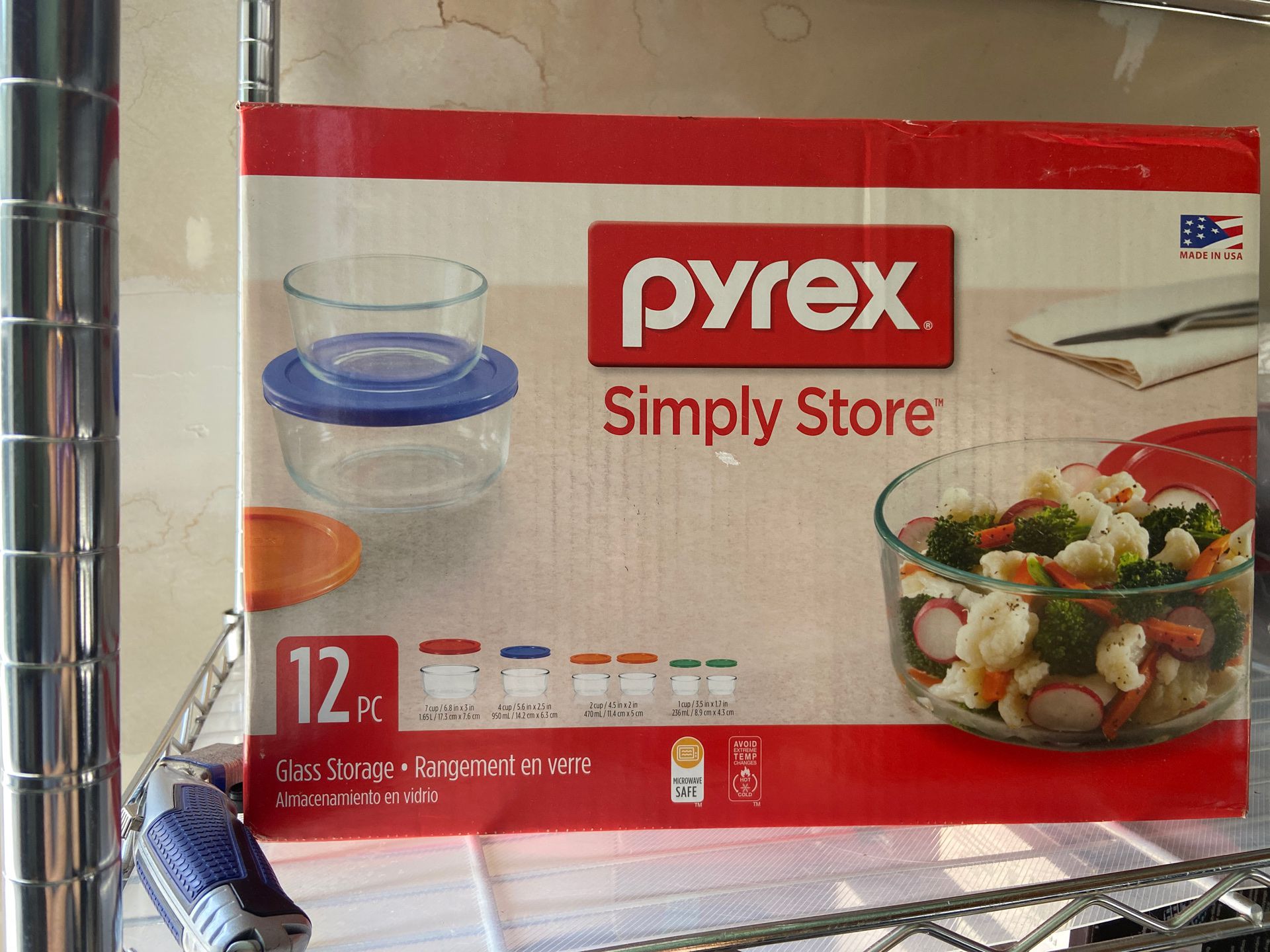 Pyrex 10pc glass food container