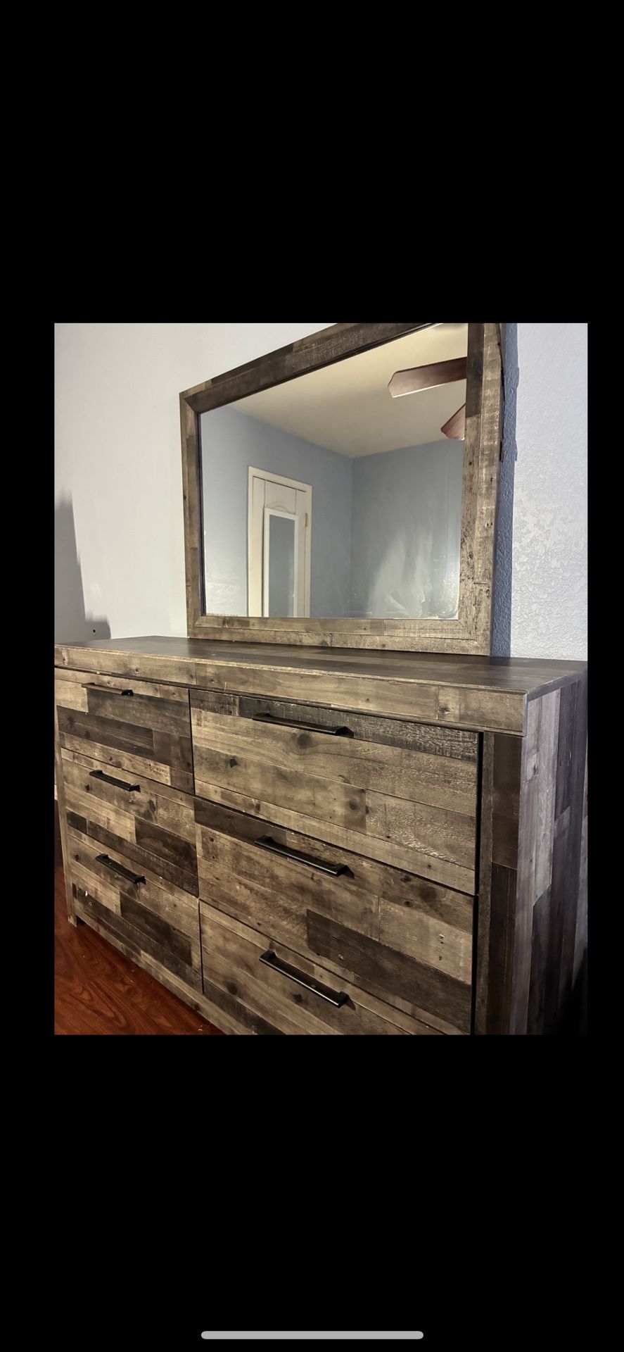 Dresser with mirror