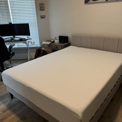 Queen Bed Frame and Mattress