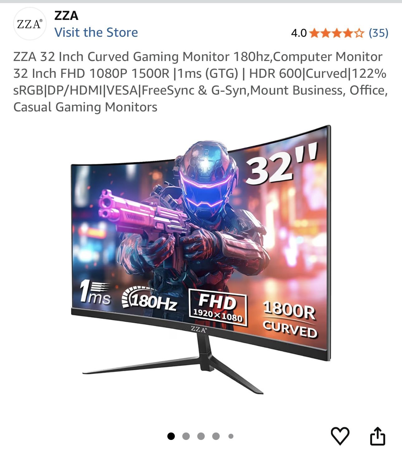 32 Inch Curve Monitor 