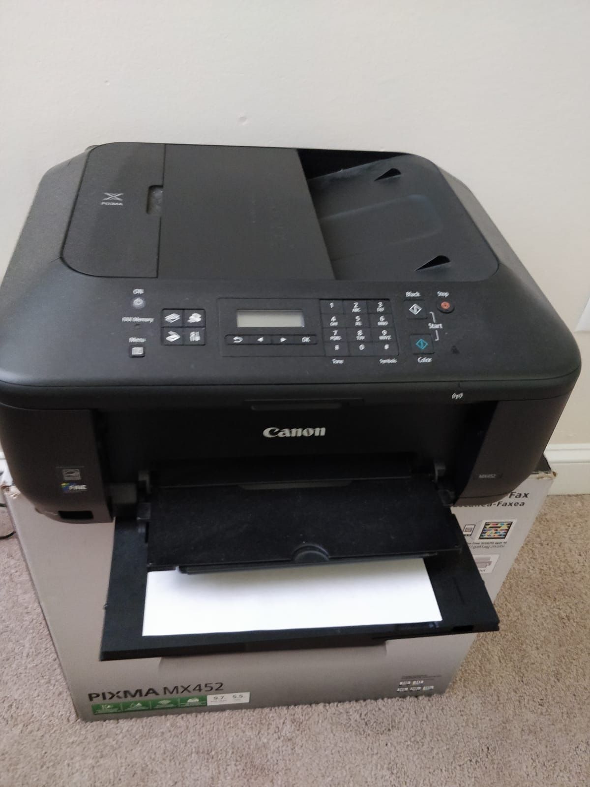 Canon Pixma MX452 All In One Wireless Printer Copy Scan Fax Color AirPrint Inkjet