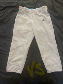 Youth Small Adidas White Softball Pants