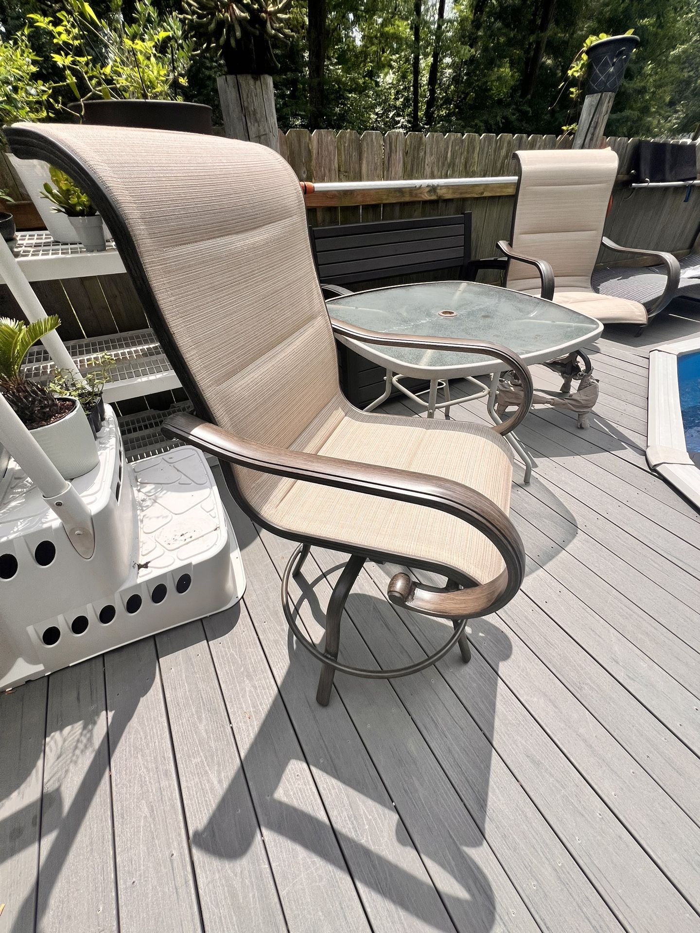 Outdoor Bar Height Chair Set Of 2